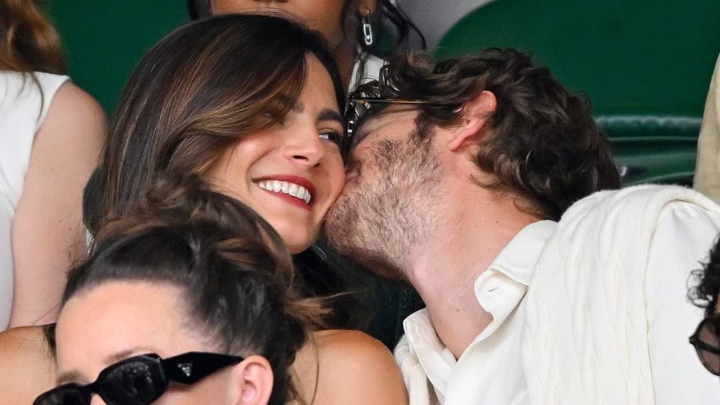 Andrew Garfield and Monica Barbaro looked loved-up at Wimbledon