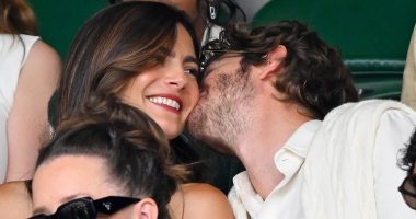 Andrew Garfield and Monica Barbaro looked loved-up at Wimbledon