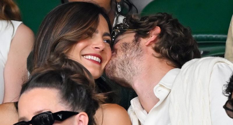 Andrew Garfield and Monica Barbaro looked loved-up at Wimbledon