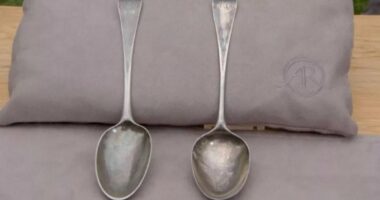Antiques Roadshow expert floored by 'gold dust' silverware with controversial past that takes it to 'different stratosphere of value' - as BBC crowd gasp in shock