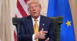 As Trump shows off his golf courses in Scotland for Britain's leader, crisis in Gaza looms