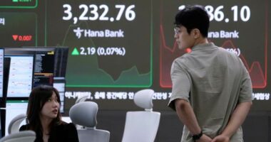 Asian shares are mostly higher after China-US talks end without a trade deal