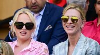 Aussies Cate Blanchett, Rebel Wilson & Russell Crowe attend Wimbledon