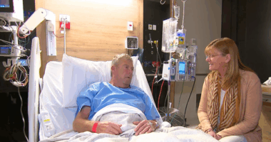 Griffin underwent surgery to remove a quarter of his lung just weeks after he was diagnosed with cancer.