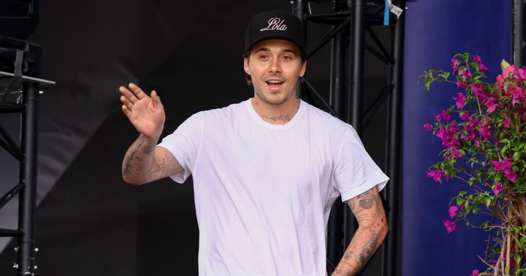 Beckham kids narrowly avoid Brooklyn on holiday as feud escalates