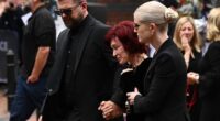 (L-R) Jack Osbourne, Sharon Osbourne and Kelly Osbourne