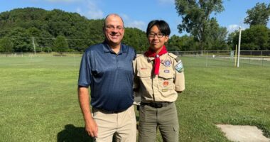 Boy Scout helps save tourist on vacation
