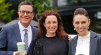 Café where Jacinda Ardern took Stephen Colbert in New Zealand collapses - as calls grow for ex-prime minister to return for Covid inquiry