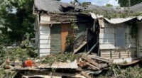 Charleston home damaged by tree