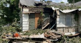 Charleston home damaged by tree