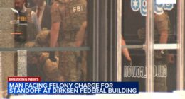 Chicago man Mario Santoyo charged with possession of knife in hours-long standoff at Dirksen Federal Building downtown: officials