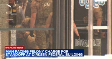 Chicago man Mario Santoyo charged with possession of knife in hours-long standoff at Dirksen Federal Building downtown: officials