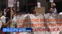 Chicago protest calls on Cook County, Illinois to shut down Broadview ICE facility, alleging inhumane conditions