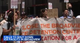 Chicago protest calls on Cook County, Illinois to shut down Broadview ICE facility, alleging inhumane conditions