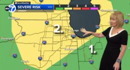 Chicago weather forecast today includes chance of severe storms; high wind, heavy rain, isolated tornado possible