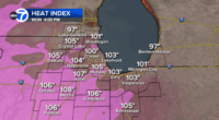 Chicago weather tomorrow: Heat Advisory issued for Monday; heat index expected to exceed 100 degrees in parts of area