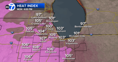 Chicago weather tomorrow: Heat Advisory issued for Monday; heat index expected to exceed 100 degrees in parts of area