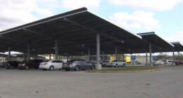 City of Decatur cuts ribbon on new solar canopies at Civic Center
