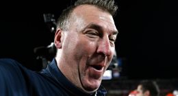 Coach Bielema launching Military Appreciation Day initiative at Memorial Stadium