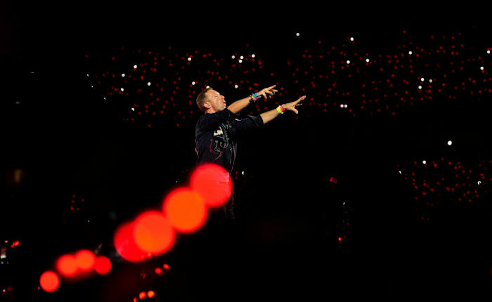 Coldplay's jumbotron captures — what exactly? The internet has its theories