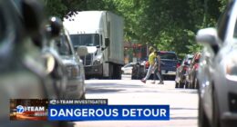 Dangerous detour for Kennedy Expressway construction has semi-trucks barreling down Keeler Avenue in Old Irving Park