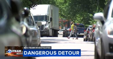 Dangerous detour for Kennedy Expressway construction has semi-trucks barreling down Keeler Avenue in Old Irving Park