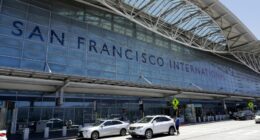 FILE - Vehicles wait outside the international terminal at San Francisco International Airport in San Francisco on July 11, 2017. Two airliners aborted landings at San Francisco International Airport on May 19, 2023, after pilots spotted a Southwest Airlines jet taxiing across runways on which the other planes had been cleared to land. The Federal Aviation Administration said Thursday, May 25, that it reviewed the matter and determined that appropriate steps were taken to ensure safety. (AP Photo/Marcio Jose Sanchez, File)