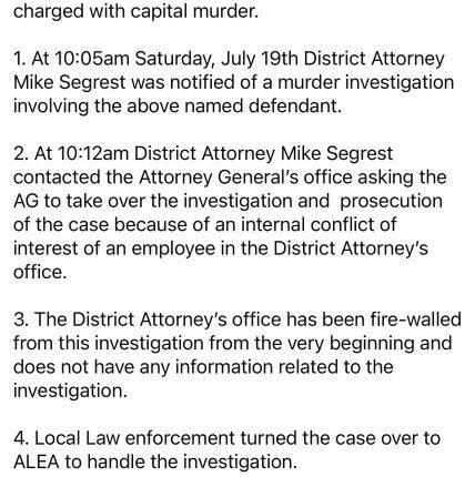 District attorney recuses himself from capital murder case in east Alabama after citing conflict of interest