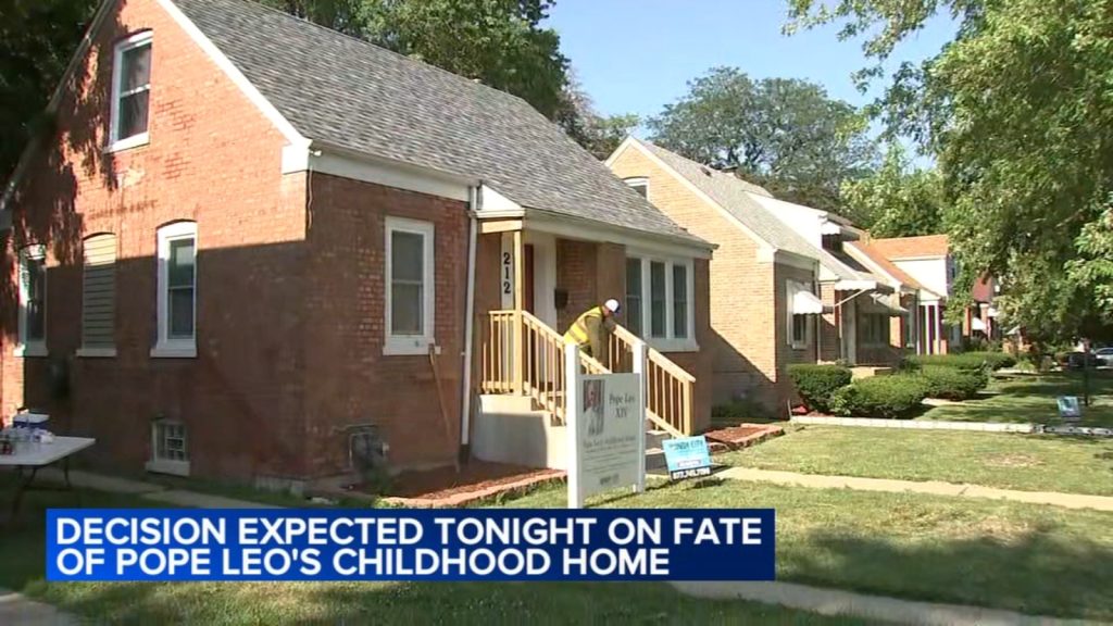 Dolton Village Board votes to purchase Pope Leo's childhood home at 212 East 141st Place
