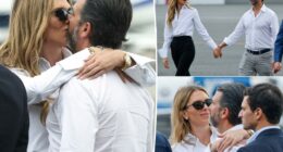 Donald Trump Jr. and girlfriend Bettina Anderson can’t resist excessive PDA before President Trump’s arrival