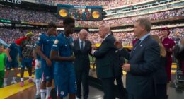 Donald Trump is SNUBBED by one Chelsea star, who dodges handshake with the US President at Club World Cup trophy presentation