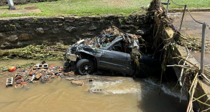 Dozens rescued in Dante after flooding, Rep. Griffith visits to survey damage