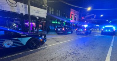 Edgewood Avenue Atlanta mass shooting 1 killed 10 others wounded