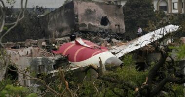 Air India plane crash site