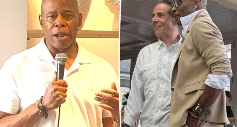 Eric Adams, Andrew Cuomo both in Hamptons over July Fourth weekend at same hotspot as mayor fundraises and Cuomo ‘mulls’ run