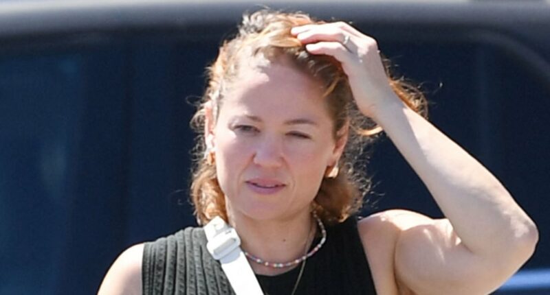Erika Christensen Shows Off Armpit Hair While Out and About in L.A.