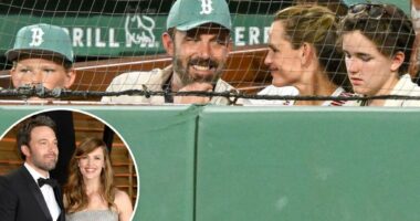 Exes Ben Affleck and Jennifer Garner hit a Red Sox game for sweet family outing with kids