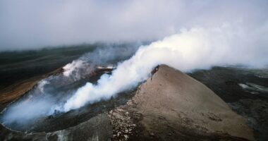 Experts on high alert as multiple volcanoes in 'Pacific Ring of Fire' suddenly come to life