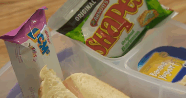 A child's lunchbox.