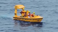 Two guests, said to be a father and his young daughter, have been rescued by crew after going into the water while onboard the Disney Dream cruise ship as it returned from a voyage around the Bahamas.