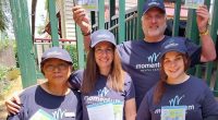 Shirley-Anne Gardiner (centre) with other Momentum Mental Health staff members.