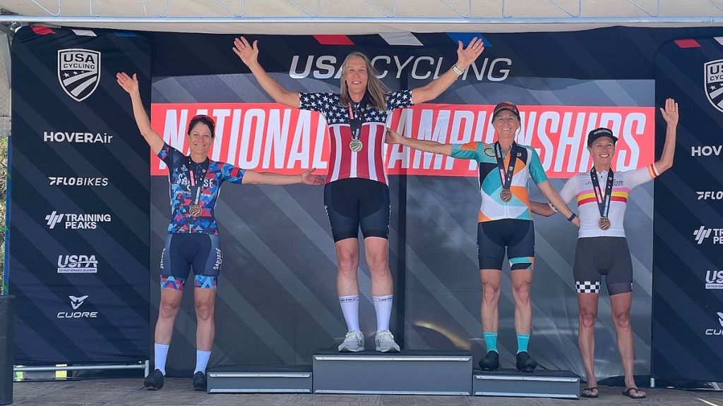 Female cyclist who refused to share podium with 'hidden' trans rival defends protest that left crowd stunned