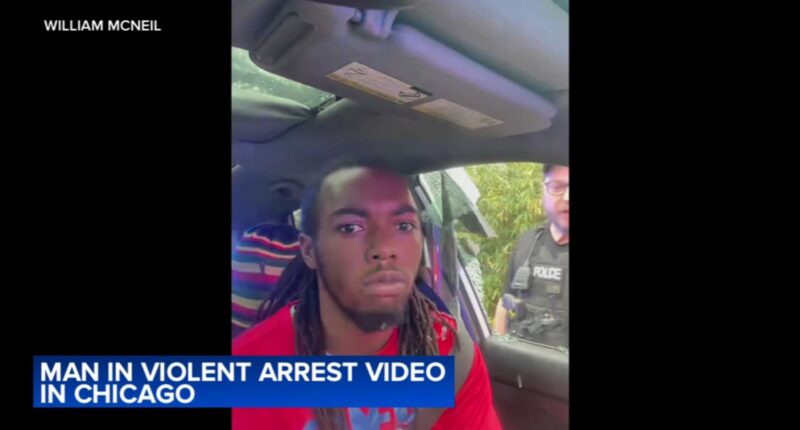 Florida man William McNeil Jr., seen in violent arrest video, speaks with attorneys on new angle at Chicago conference