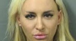 Former Fox News host's accuser Jennifer Eckhart pouts in mugshot after being arrested for battery