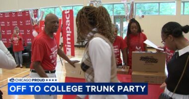 Former Illinois Secretary of State Jesse White hosts 11th annual 'Off to College Trunk Party' for Chicago high school graduates