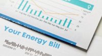 Energy bill stock photo