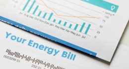 Energy bill stock photo
