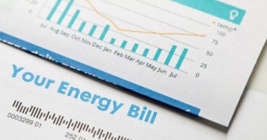 Energy bill stock photo