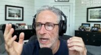 Giddy Jon Stewart gives 'chef's kiss' to backlash over MAGA's conclusion on Epstein files