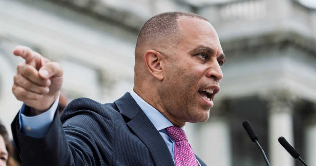 House Minority Leader Hakeem Jeffries blasts GOP and Trump agenda bill in hourslong floor speech